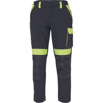 montérky MAX VIVO kalhoty - 48, černá/žlutá