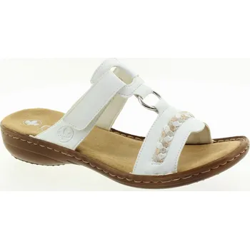 Dámské pantofle RIEKER Dámské bílé pantofle 60888-80-355 Velikost 40