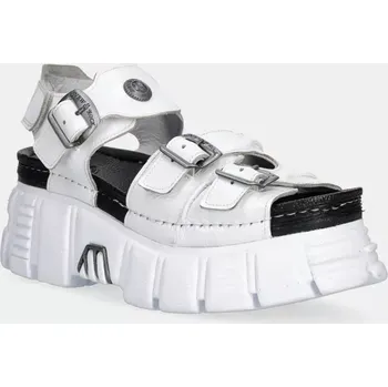 Dámské sandále Kožené sandály New Rock CHAROL ARRUGADO bílá barva, M-BIOS101-C3 M.BIOS101.C3 00X, EUR 39