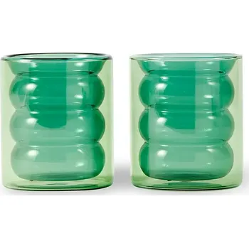 Sklenice Sklenka Pols Potten 2-pack 140.230.199 tyrkysová 67X