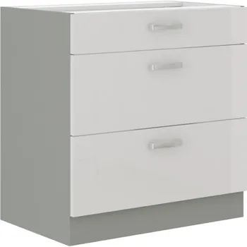 Kuchyňská skříňka Stolarz-Lempert Kuchyňská skříňka Bianca - dolní 80 D 3S šuplíková PREMIUM BOX