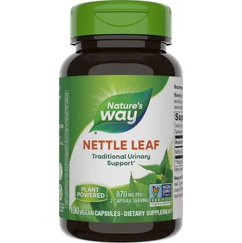 Fitness strava Nature's Way Nettle Leaf kopřiva 435 mg 100 rostlinných kapslí