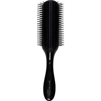 kartáč na vlasy Denman Úzký kartáč s kulatou špičkou černý 9 řad zubů