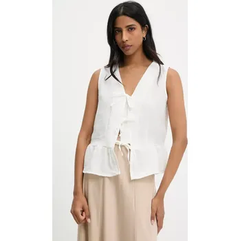 Dámská halenka Bavlněná halenka Answear.LAB dámská, bílá barva, hladká G28.4885.tos 00X, vel. L