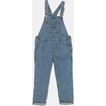 Chlapecké kalhoty Dětské džínové lacláče Vans Groundwork Denim Overall VN000ME8CDX1 modrá 95X, vel. 151-165