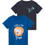 Chlapecké triko, 2 kusy (navy modrá / modrá, 86/92)