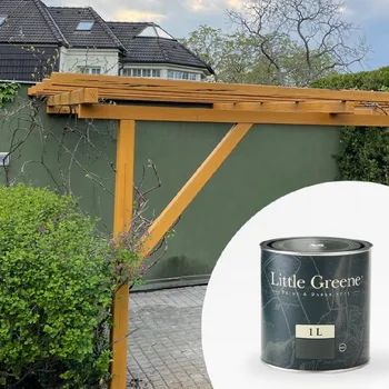 Barva na vlasy Little Greene Barva na pergolu - Matná - 1L - Intelligent Exterior Eggshell Vyberte odstín:: White Lead Mid (170)