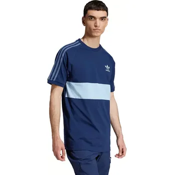 Bavlněné tričko adidas Originals 3-Stripes Panel tmavomodrá barva, s aplikací, JD4276 59X, vel. XL