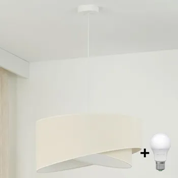 Brilagi - LED Lustr na lanku LYRA 1xE27/15W/230V krémová/bílá