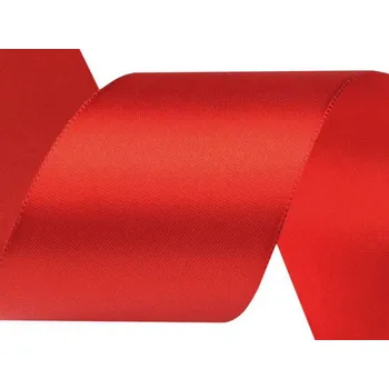 Atlasová stuha šíře 40 mm, barva 26 červená