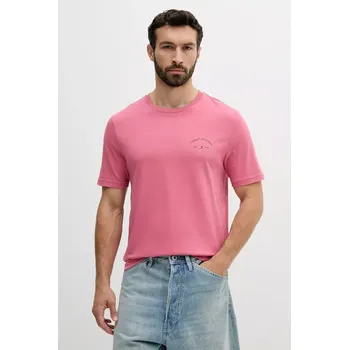 Pánská móda Bavlněné tričko Tommy Hilfiger MW0MW39352 růžová 42X, vel. M
