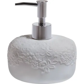 Dávkovač mýdla SPIRELLA Spirella dávkovač mýdla COSY, bílý, porcelán, 410 ml, 40.07476