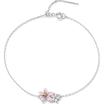 Náramek For Silver Náramek Růžový Květ - Stříbro 925