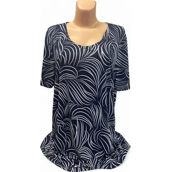 Dámská tunika Modrá halenka ERIBO, Barva Modrá, Velikost XXL52, Materiál 98% Polyester 2% Lycra