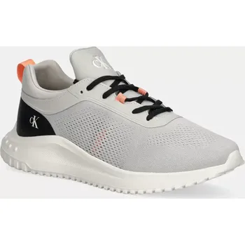 Pánské tenisky Tenisky Calvin Klein Jeans EVA RUNNER TECH KNIT pánské, šedá barva, YM0YM01293 09X, EUR 40