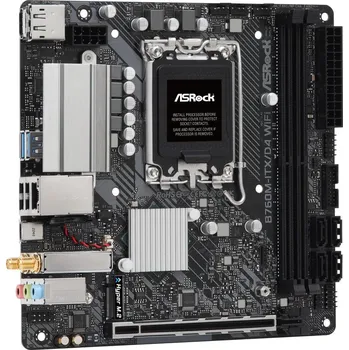 ASRock B760M-ITX/D4 WIFI / Intel B760 / LGA1700 / 2x DDR4 / 1x M.2 / HDMI / DP / USB-C / WiFi / Mini-ITX
