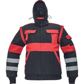 pracovní bunda MAX WINTER RFLX bunda - 46, černá/červená