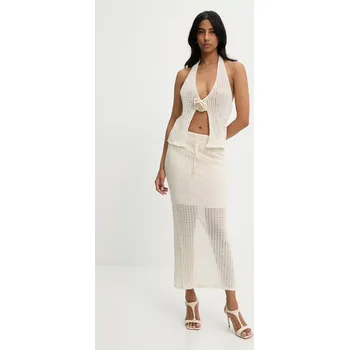 Dámská sukně Souprava Answear.LAB dámská, béžová barva TT489Z.tos 80X, vel. S/M