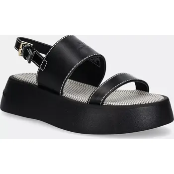 Dámské sandále Sandály Armani Exchange dámské, černá barva, na platformě, XDP054 XV921 00002 XDP054.XV921.00002 99X, EUR 38