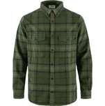 flanelová košile pánská FJÄLLRÄVEN Övik Twill Shirt M, Deep Forest-Green - XL