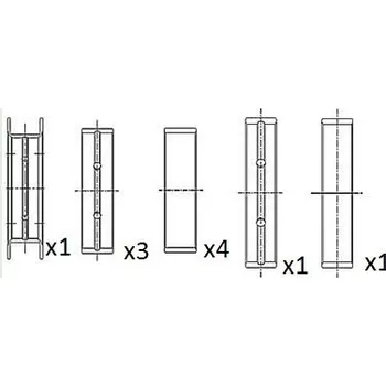 Kliková hřídel Hlavní ložiska klikového hřídele FA1 BM1020-025