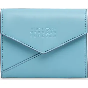 Kožená peněženka MM6 Maison Margiela modrá barva, SA5UI0010.P7183 55X, vel. ONE SIZE