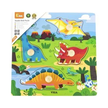 Dřevěná vkládačka - dinosauři