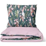 DARRÉ Bavlněné povlečení Tropický vánek starorůžové - duo Velikost: 140 x 220 + 70 x 90