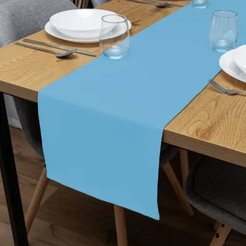 ubrus Dekorační běhoun na stůl Rongo RG-065 Světle modrý 20x120 cm