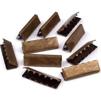 Kovová koncovka na plochou šňůru šíře 40 mm