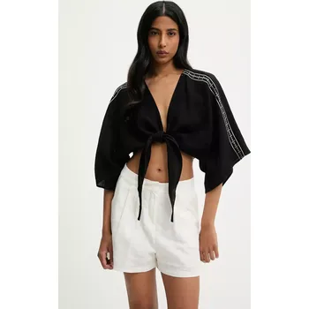 Dámská košile Bavlněná košile Answear.LAB G28.4950.tos černá 99X, vel. L