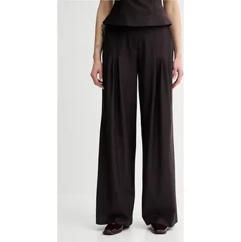 Dámské kalhoty Kalhoty s příměsí vlny Remain 502473578 hnědá 89X, vel. 40