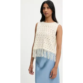 Dámská halenka Halenka Answear.LAB dámská, béžová barva, hladká LKV.125TASSLERA.ums 01X, vel. XS