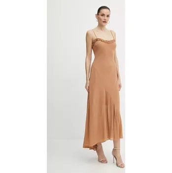 Dámské oblečení Šaty Bardot 59885DB hnědá 84X, vel. XS