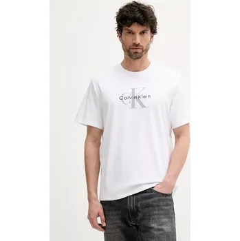 Pánská móda Tričko Calvin Klein Jeans LV04RB862G bílá 00X, vel. S