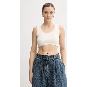 Top Armani Exchange béžová barva, XW000577 AF12740 XW000577.AF12740 01X, vel. L