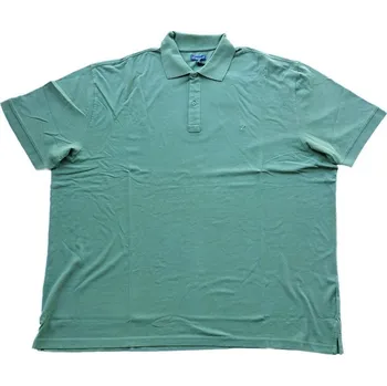 Pánské tričko Pánské tričko s límečkem - polokošile tmavě zelená krátký rukáv 7XL - 10XL Maxfort - 7XL