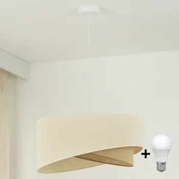 Brilagi - LED Lustr na lanku LYRA 1xE27/15W/230V krémová/béžová