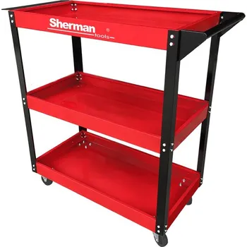TECWELD Dílenský vozík 3PB se 3 policemi - červený