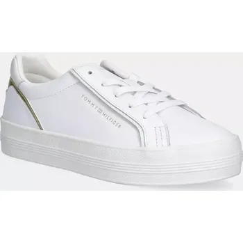 Pánské tenisky Kožené tenisky Tommy Hilfiger ESSENTIAL VULC SNEAKER FW0FW08757 bílá 00X, EUR 41