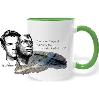 Hrnek - Jan Palach Barva: Zelená