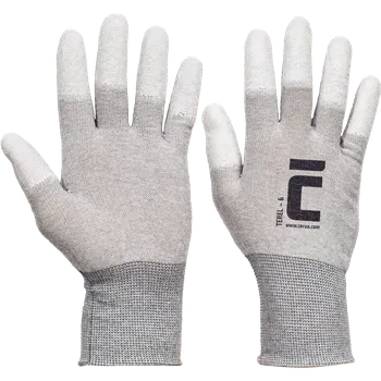Pracovní rukavice TEREL rukavice nylonové AS PU prsty - 6