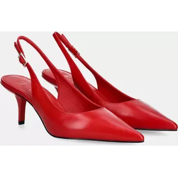 Dámské lodičky Kožené lodičky Answear.LAB červená barva LT793.99.1 33X, EUR 41