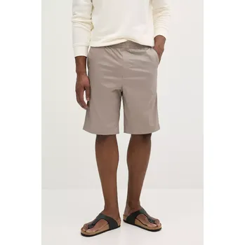 Pánské kraťasy Kraťasy Calvin Klein pánské, béžová barva, K10K114064 80X, vel. 34