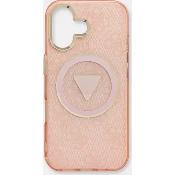 Telefonní příslušenství Obal na telefon Guess iPhone 16 GUHMP16SHG4PRTGP růžová 30X, vel. ONE SIZE