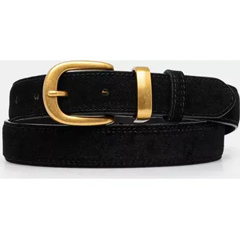 Opasek Semišový pásek Answear.LAB černá barva 1150.CMS 99X, vel. ONE SIZE