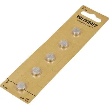 Článková baterie VOLTCRAFT LR 43 knoflíkový článek 1.5 V 85 mAh alkalicko-manganová VC-16108010 5 ks