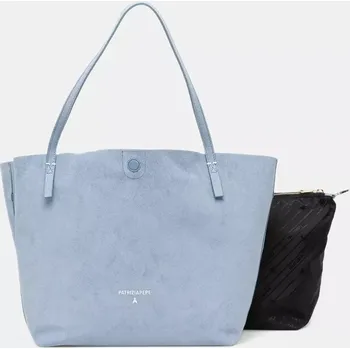 Kabelka Oboustranná kožená kabelka Patrizia Pepe modrá barva, 2B0130 L153 2B0130.L153 55X, vel. ONE SIZE