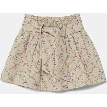 Dámská sukně Dětská bavlněná sukně United Colors of Benetton 40VFG0013.P.Seasonal béžová 80X, vel. 82