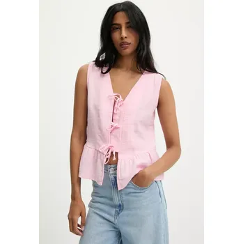 Dámská halenka Bavlněná halenka Answear.LAB dámská, růžová barva, hladká G28.4885.tos 30X, vel. M